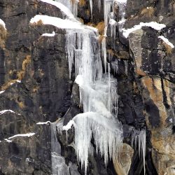 Randonnée vers les cascades de glace
